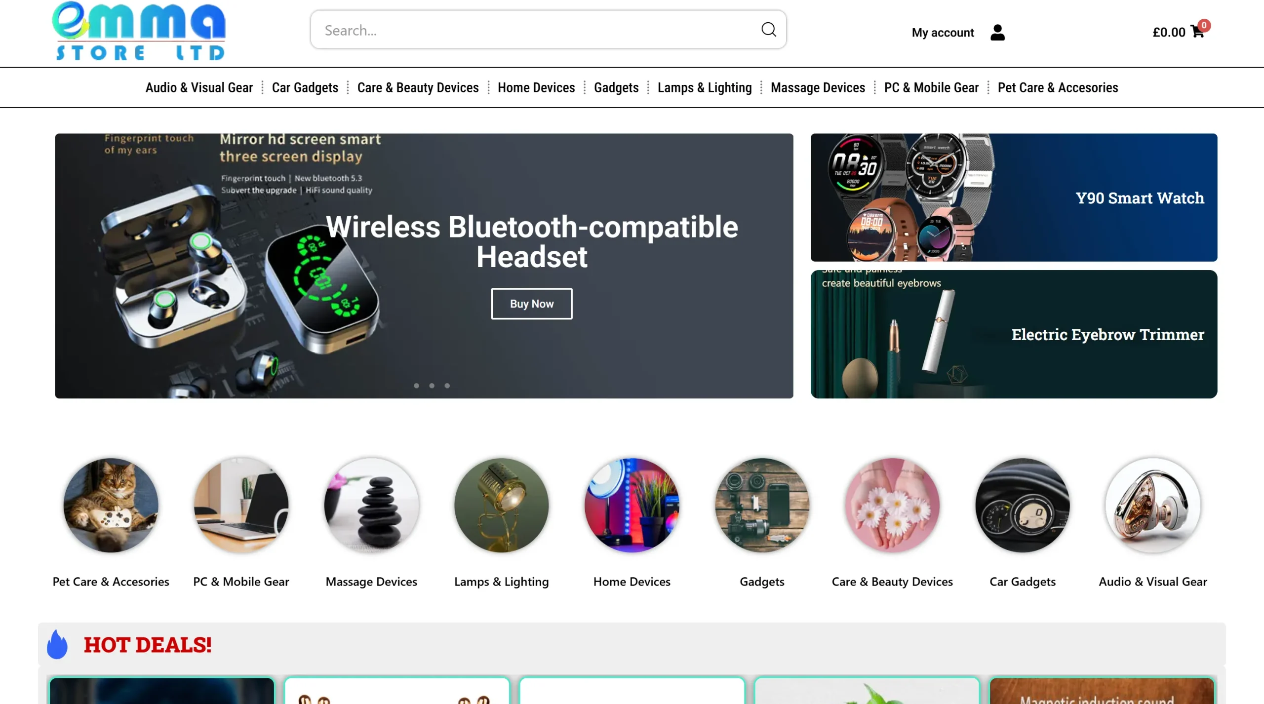 EMMA STORE – Ihr Online-Shop  Die Website emma.site ist ein Paradebeispiel dafür, wie ein moderner Online-Shop für digitale Produkte und Gadgets aussehen sollte.