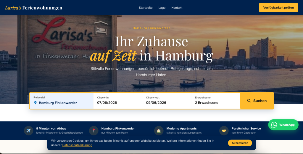 Mehr als nur eine Unterkunft: Wie wir larisa-fewo.de in einen digitalen Buchungsmagneten verwandelt haben